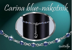 Carina blue - nákotník stříbřený